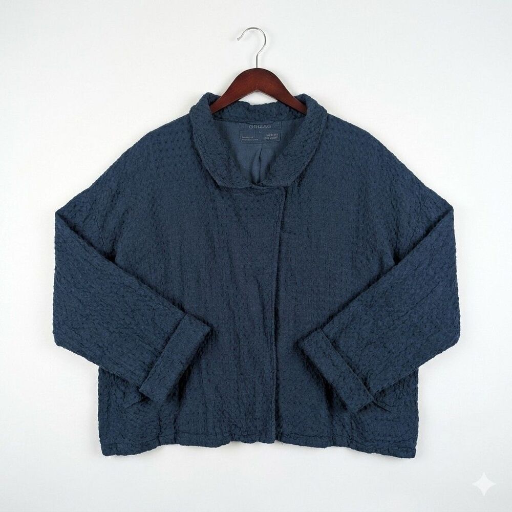 Grizas Linen Boxy Oversized Jacket